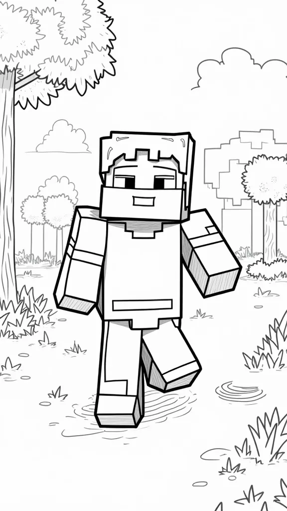 minecraft free printable coloring pages